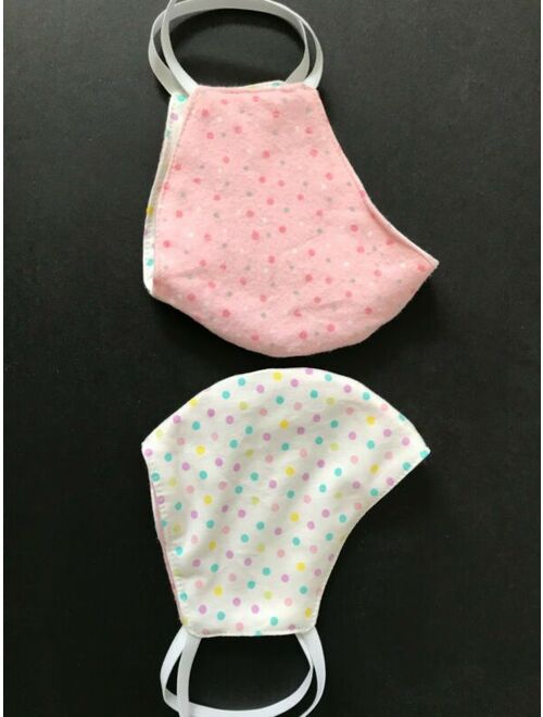 Women's Handmade Face Mask Washable Reversible Cotton with elastic