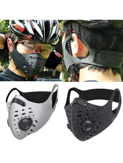 Reusable Outdoor Air Purifying Face Filter Mask Face Cover Haze Fog Mouth Masks