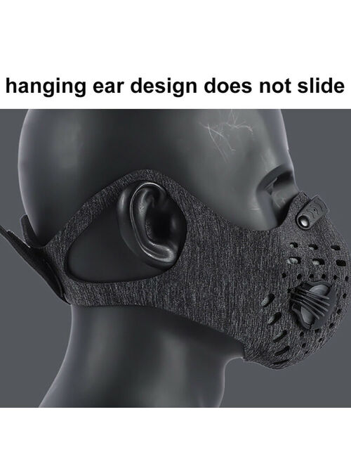 Reusable Outdoor Air Purifying Face Filter Mask Face Cover Haze Fog Mouth Masks