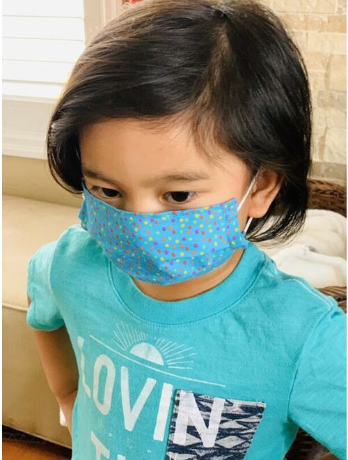 Kids Girl Boy US Face Mask Mouth Cover Washable Cotton Children Layer Protective