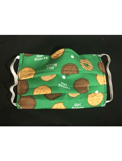 Handmade Fabric Face Mask Double Layer Washable Girl Scout Cookie USA Made
