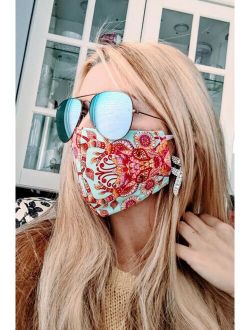 Cotton Face Mask teenager or small woman size Tula pink