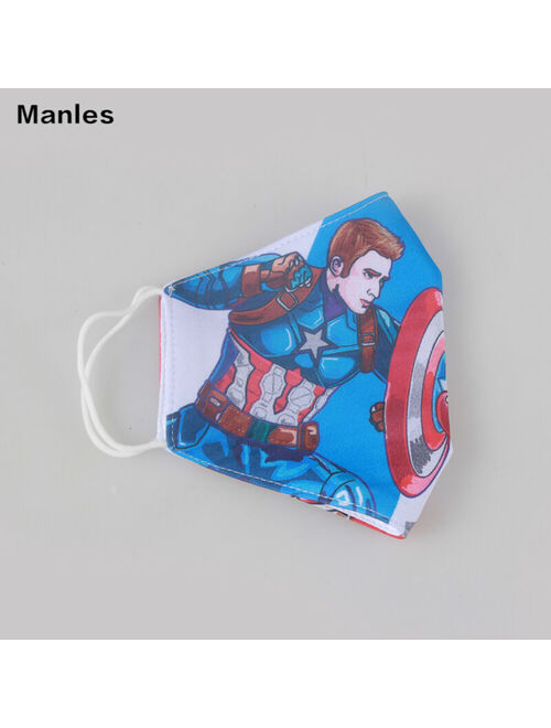 Marvel Comic Captain America Superhero Face Mask Boys Washable Cover Outdoor