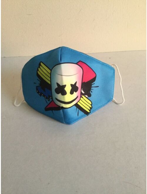 Set Of 3 Boys Cotton Handmade Face Mask Marshmallo/Robot New Cosplay