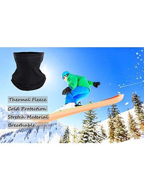 Fleecr Winter Neck Warmer Gaiter/Face Scarf/Neck Cover/Ski Face Mask - for Men Women for Outdoor Ski Running Cycling Motorcycle in Cold Weather Winter