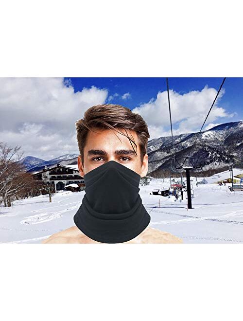 Fleecr Winter Neck Warmer Gaiter/Face Scarf/Neck Cover/Ski Face Mask - for Men Women for Outdoor Ski Running Cycling Motorcycle in Cold Weather Winter
