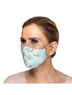 Guria Fashion Protective Cloth Face Mask, Washable Reusable Spandex Fabric - Unisex, 9 Colors Available