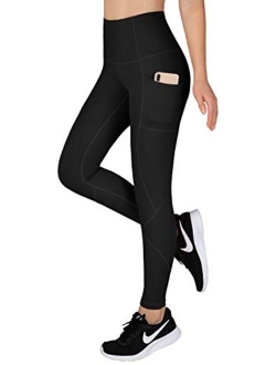 LifeSky Yoga Pants for Women, High Waisted Tummy Control Workout Leggings with Pockets, 4 Way Stretching