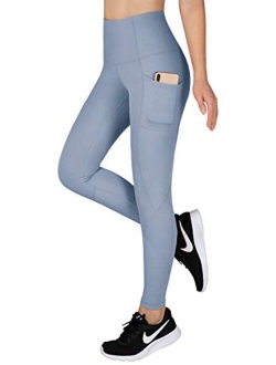 LifeSky Yoga Pants for Women, High Waisted Tummy Control Workout Leggings with Pockets, 4 Way Stretching