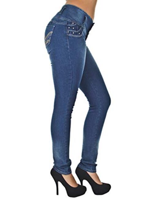 Colombian Design High Waist Butt Lift Levanta Cola Skinny Jeans Plus & Junior