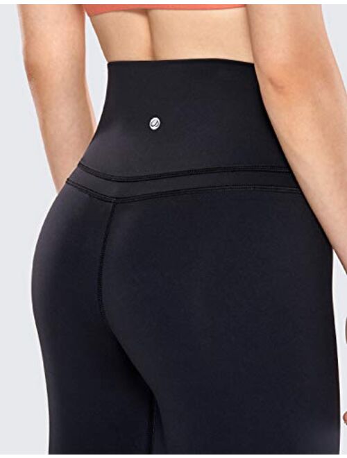 CRZ YOGA Women's High Waist Crop Capri Leggings Workout Pants Naked Feeling -19 Inches