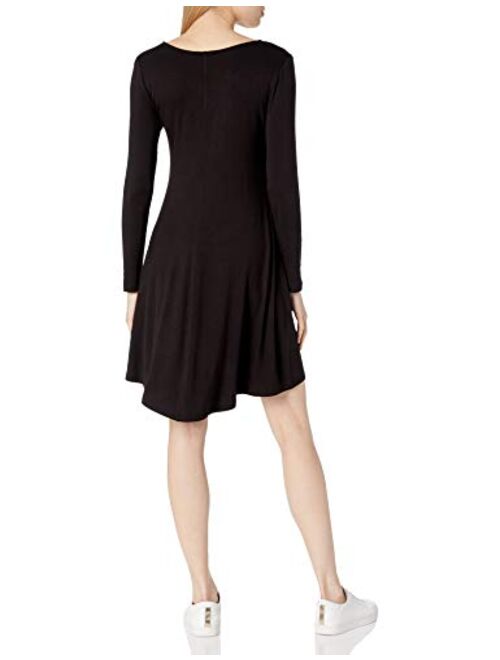 Amazon Brand - Daily Ritual Women's Jersey Long-Sleeve V-Neck Dress