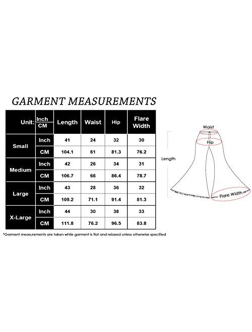 Anna Kaci Anna-Kaci Women's Classic Retro High Waist Long Denim Bell Bottom Jeans