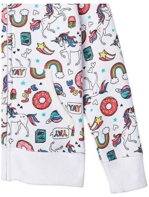 Amazon Brand - Spotted Zebra Girls Fleece Zip-Up Sweatshirt Hoodies