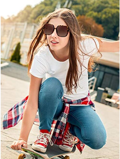 Leopard Irregular Sunglasses Fashion Shade Oversized Square Sunglasses for Women