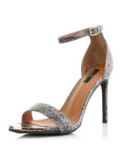 DailyShoes Women's Stilettos Sandal Open Toe Ankle Buckle Strap Platform Evening Party Dress Casual Shoes