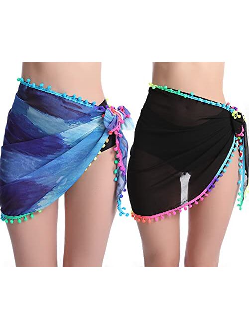 Outrip Women Swimsuit Bathing Suit Beach Cover up Chiffon Floral Kimono Cardigan