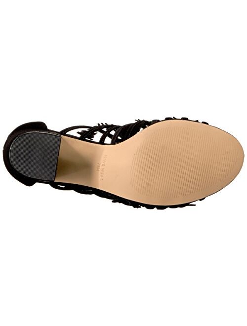 NINE WEST Women's Genie Suede Dress Sandal