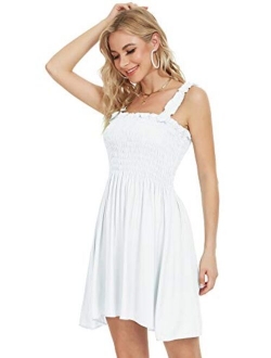 Angelegant Tube Top Dress Women Sexy Strapless Mini Dress Sleeveless Summer Dresses