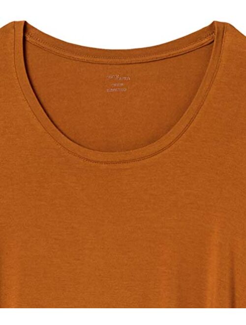 Amazon Brand - Daily Ritual Women's Jersey Long-Sleeve Scoop-Neck Swing Shirt