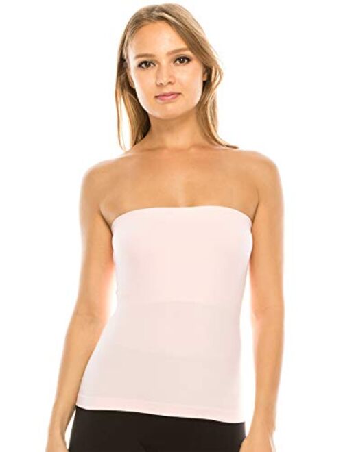 Kurve Medium Length Tube Top with Built-in Shelf Bra, UV Protective Fabric UPF 50+ (Made with Love in The USA)