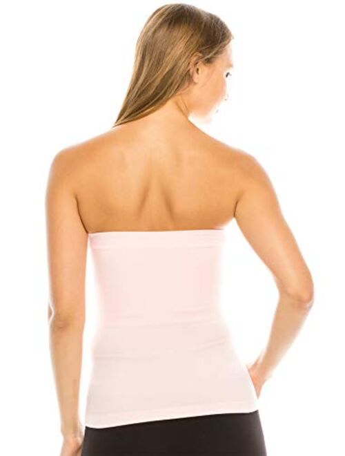 Kurve Medium Length Tube Top with Built-in Shelf Bra, UV Protective Fabric UPF 50+ (Made with Love in The USA)