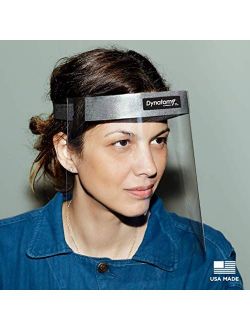 Dynatomy Face Shields, 10-pack, Made in USA, Full Coverage PPE by D'Addario (DFSM-1-10)