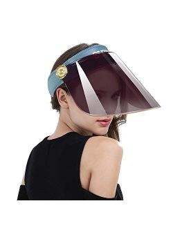 Women Anti-UV Visor Hat UPF40+ Solar Sun Protection Headband Summer Cap