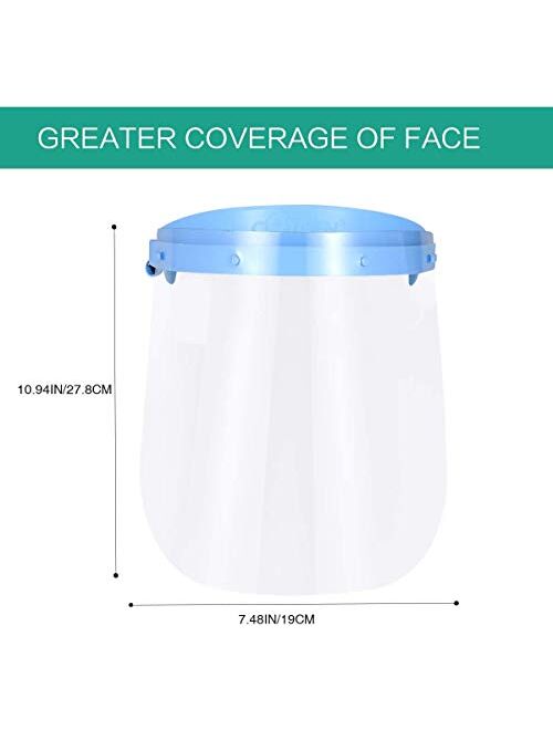 EFK-II Supply USA Fast Delivery Five Sets Adjustable Dental Anti Fog Face Shield with 10 Plastic Protective Film USA Seller
