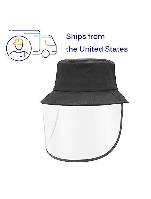 JBLCC Protective Face Fisherman Hat Shields Hat Anti Spitting Anti dust Hat for Adults Kids
