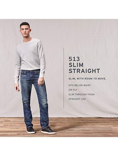 Levi's Men's 513 Stretch Slim Straight Jean, Bastion, 36x30