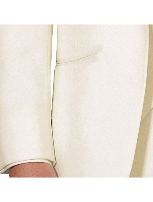 Men's 3 Pieces Suits Slim Fit Wedding White Collar Tuxedo Blazer Jacket Pants Vest Set
