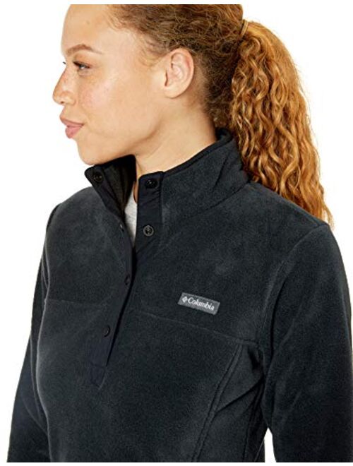 Columbia Womens Benton Springs 1/2 Snap Pullover, Soft Fleece Jacket, Classic Fit