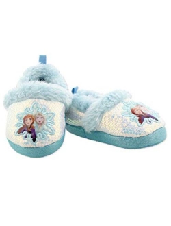 Frozen 2 Elsa Anna Girls Toddler Plush A-Line Slippers