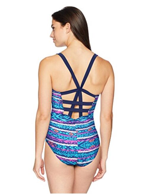 Amazon Brand - Coastal Blue Women's One Piece Swimsuit