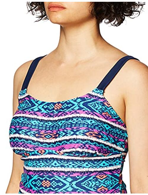 Amazon Brand - Coastal Blue Women's One Piece Swimsuit