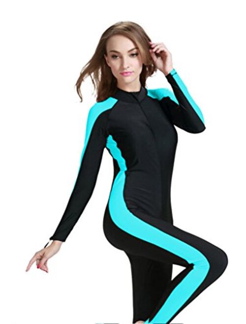 Swimsuit for Women Design One Piece Long-Sleeve Surfing Suit Sun Protection