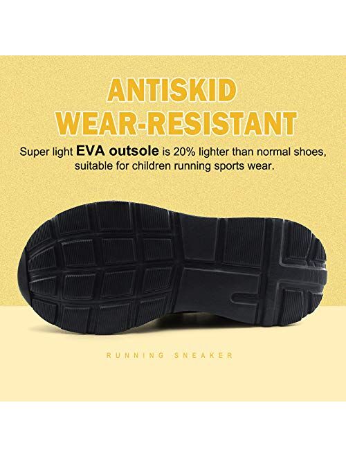 Jabasic Kids Walking Shoes Boys Girls Breathable Slip on Knit Sock Sneakers 