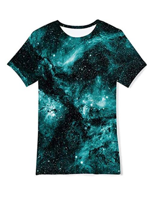 Loveternal Boys Girl Novelty 3D Graphic O-Neck Pullover Tees Summer Cool Funny Short Sleeve T Shirts
