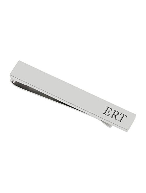 A & L Engraving Personalized High Polished Silver Tie Clip Engraved Free - Ships from USA