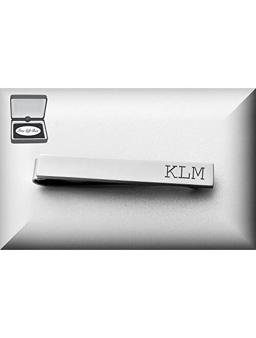 A & L Engraving Personalized High Polished Silver Tie Clip Engraved Free - Ships from USA
