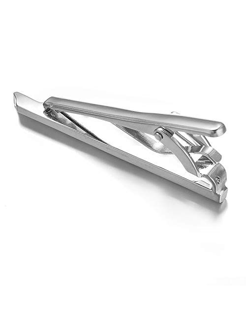 Yoursfs Novelty Tie Clips for Men Skinny Stainless Steel Tie Clips Pins Gift Keep Your Tie in Place