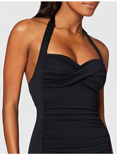 Seafolly Women's Twist Front Soft Cup Boyleg One Piece Swimsuit