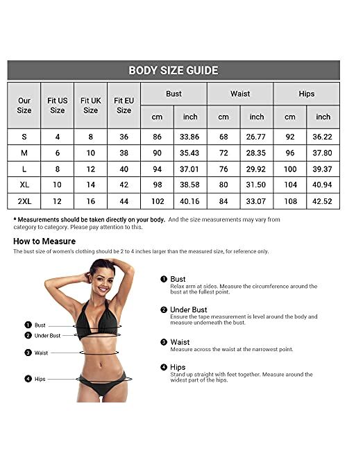 ZAFUL Women's Scoop Neck Knot Ruched Rainbow Tie Dye Two Pieces Swimsuit