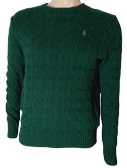 Men's Pony Cable Knit Crewneck Sweaters