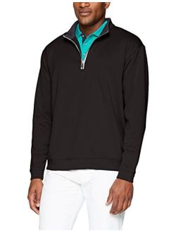 Men's Pebble Beach Golf Long Sleeve 1/4 Zip Pullover with Contrast Trim