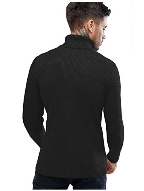 Daupanzees Mens Casual Basic Thermal Turtleneck Slim Fit Pullover Thermal Sweaters