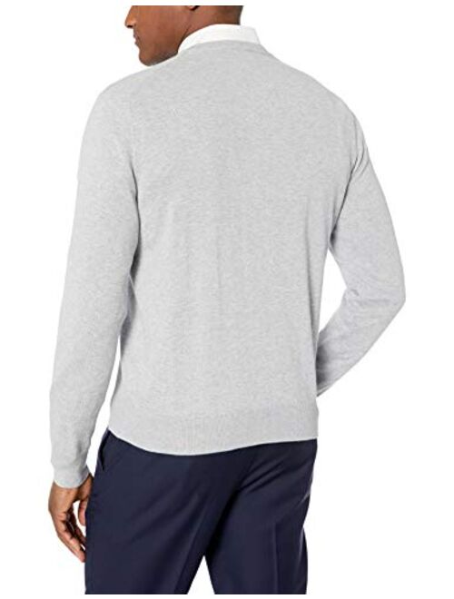 BUTTONED DOWN Men's Supima Cotton Lightweight V-Neck Sweater