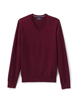 Men's Classic Fit Fine Gauge Supima Cotton V-Neck Sweater