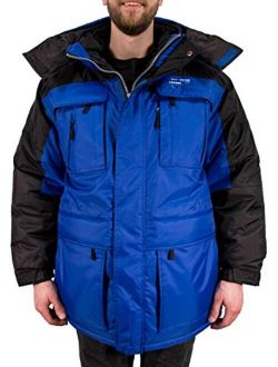Freeze Defense 3in1 Men's Winter Coat Jacket Warm Parka w/Insulated Snow Vest